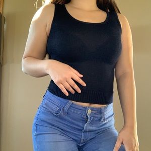 Adorable dark blue black tank